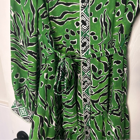 Diane Von Furstenberg Alea Printed Crepe Midi Dress - Picture 10 of 15